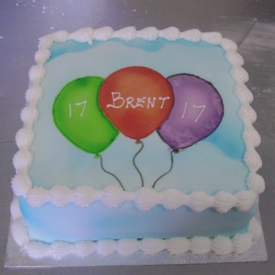 An example of a birthday cake from our birthday cake gallery.